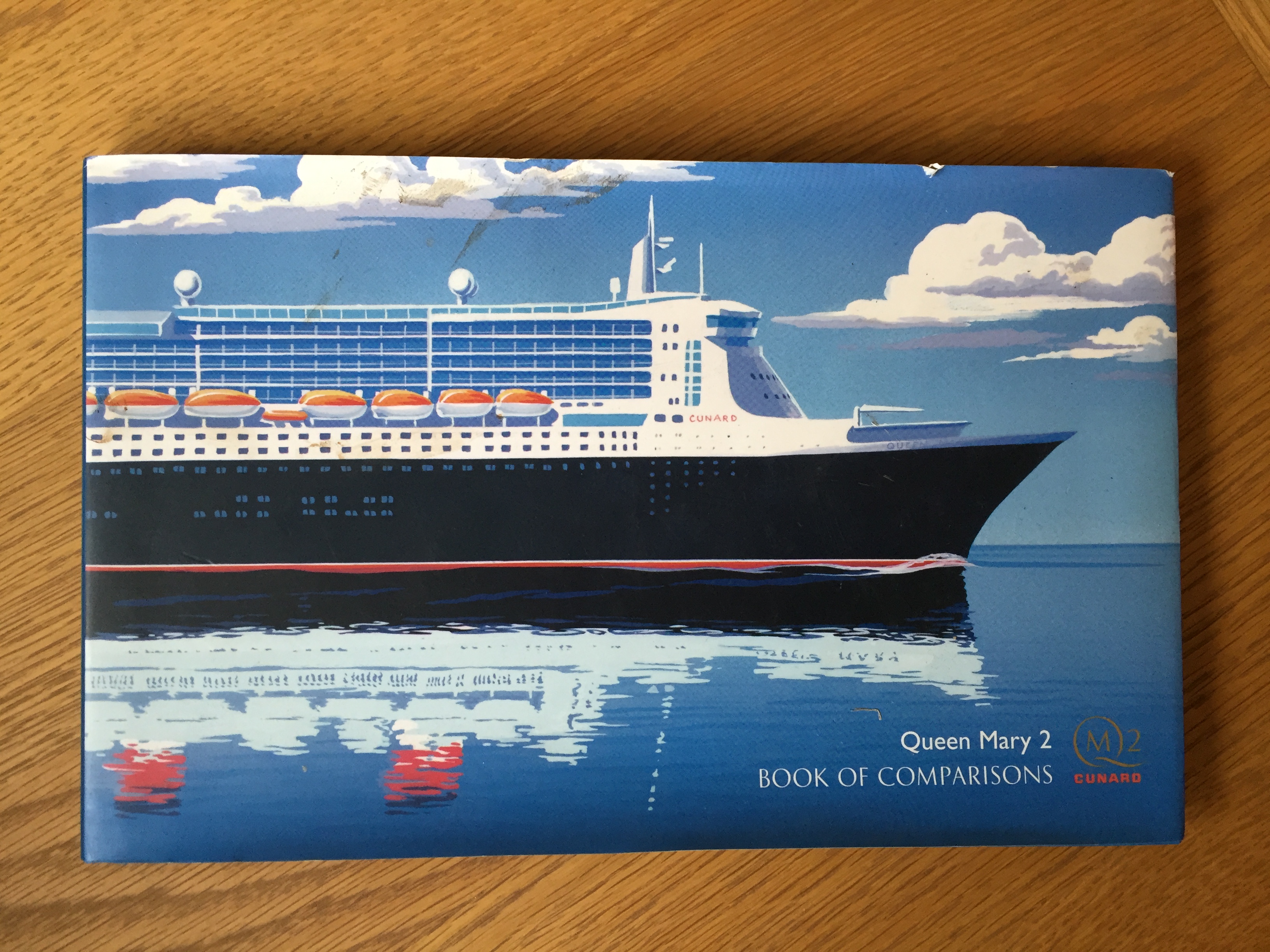 RMS QUEEN MARY 2 LAUNCH BOOK OF COMPARISONS 